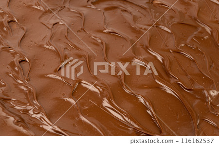 Melt Chocolate Texture Background, Chocolate Sauce Pattern, Cocoa Hazelnut Cream, Textured Chocolate 116162537