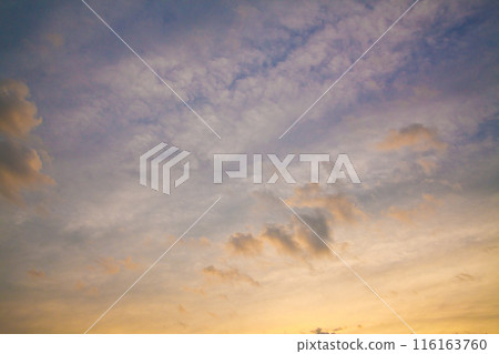 Tranquil Cloudscape at Dawn or Dusk in Michigan Sky Tranquil Cloudscape at Dawn or Dusk in Michigan Sky 116163760