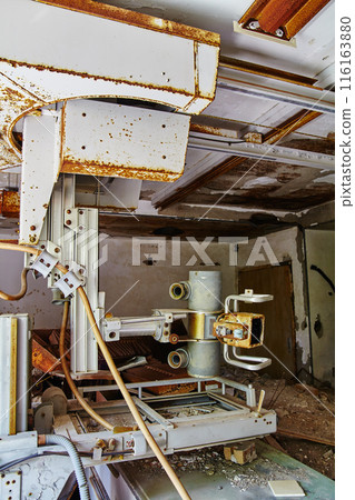Abandoned Medical Facility with Decaying X-ray Machine, Urban Decay 116163880