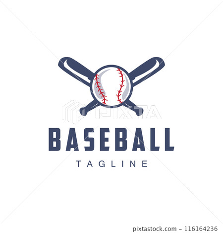 Modern vector baseball logo baseball softball sport simple bat and ball template illustration Modern vector baseball logo baseball softball sport simple bat and ball template illustration 116164236