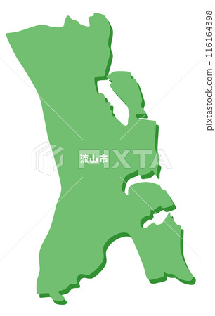 Shape of Nagareyama City, Chiba Prefecture 116164398