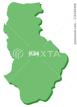 Shape of Tokunoshima (Kagoshima Prefecture) 116164408