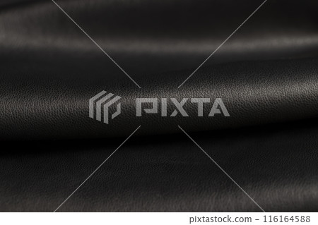 black leather material for clothing production 116164588