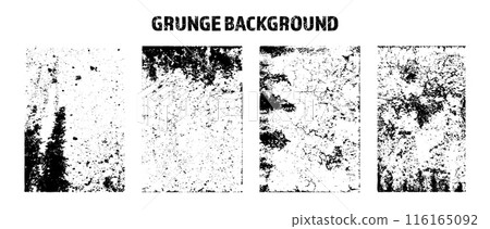 Grunge overlay texture. Old dirty concrete background with cracks and scratches. Distressed grainy surface. Vintage urban backdrop. Scraped and stained design element. Vector illustration Grunge overlay texture. Old dirty concrete background with cracks and scratches. Distressed grainy surface. Vintage urban backdrop. Scraped and stained design element. Vector illustration 116165092