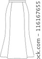 Simple mermaid skirt [hanger illustration] 116167655