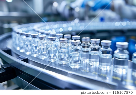 Modern abstract digital art with neon frame 116167870