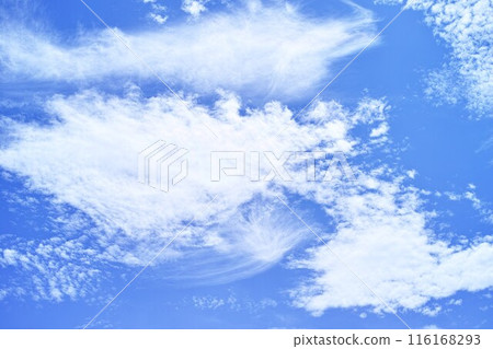 藍色的天空和雲圖像 116168293