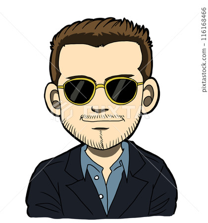 一個戴著墨鏡的男人 一個戴著墨鏡的男人 116168466