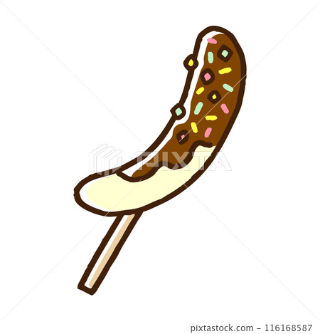 "Chocolate bananas" sold at festival stalls "Chocolate bananas" sold at festival stalls 116168587