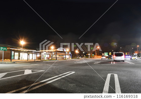 仲冬的別府灣SA，防凍夜景 116169318