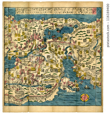 Old maps of the Chubu and Kinki regions from the Edo period [Echizen, Mikawa, Omi, Kyoto, Osaka, Yamato, etc.] 116169400