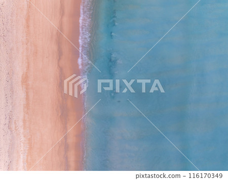 Top view Beach waves background, Natural background, photo sea waves texture background Top view Beach waves background, Natural background, photo sea waves texture background 116170349