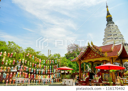 泰式清邁寺廟的美麗風景 116170492