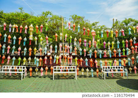 泰式清邁寺廟的美麗風景 116170494