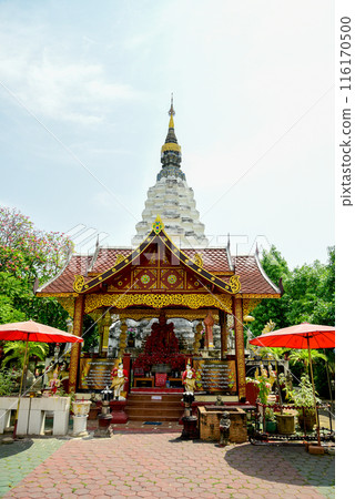 Beautiful scenery of a temple in Chiang Mai, Thailand 116170500