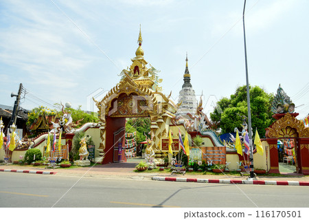 泰式清邁寺廟的美麗風景 116170501