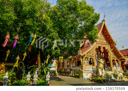 泰式清邁寺廟的美麗風景 116170509