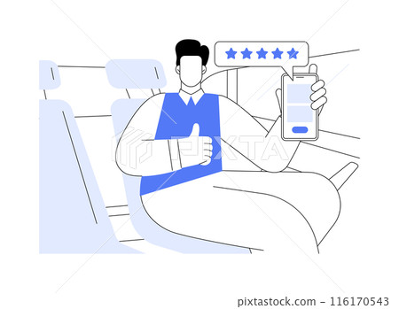 Rate your driver abstract concept vector illustration. Rate your driver abstract concept vector illustration. 116170543