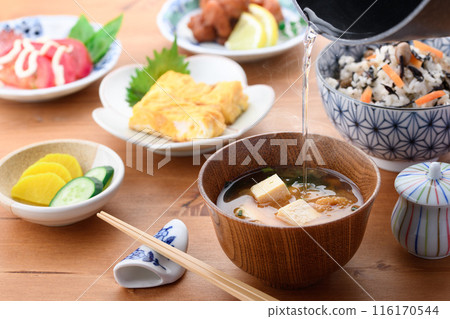味噌湯早餐圖片 味噌湯早餐圖片 116170544
