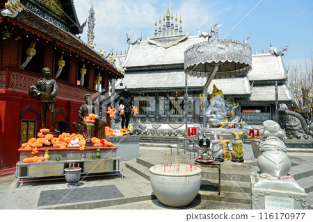 Wat Si Suphan 的美麗風景，以泰國清邁的銀廟而聞名 116170977