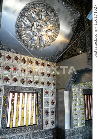 Beautiful scenery of Wat Srisuphan, famous as the Silver Temple in Chiang Mai, Thailand Beautiful scenery of Wat Srisuphan, famous as the Silver Temple in Chiang Mai, Thailand 116171027