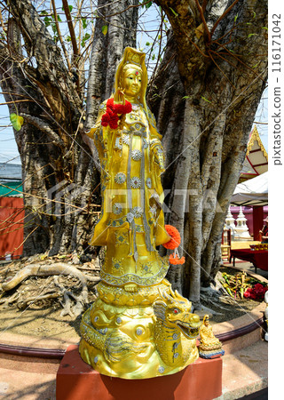 Beautiful scenery of Wat Srisuphan, famous as the Silver Temple in Chiang Mai, Thailand 116171042