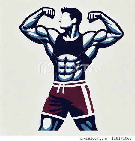 Muscular pose 116171065