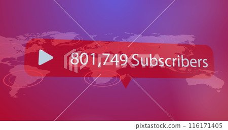 Image of social media text and data processing over world map 116171405
