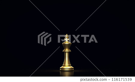 The King Chess for strategy or Business concept 3d rendering. 116171539