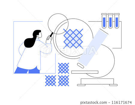 Metamaterials development abstract concept vector illustration. Metamaterials development abstract concept vector illustration. 116171674
