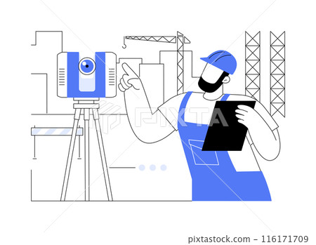 Laser scanners abstract concept vector illustration. Laser scanners abstract concept vector illustration. 116171709