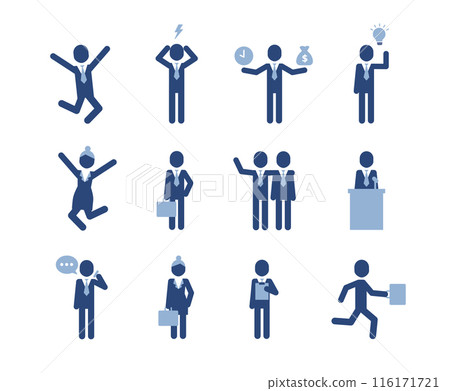 Simple teamwork icons set. Universal teamwork icon to use for web and mobile UI, set of basic teamwork elements. Corporate pictogram concept. 116171721