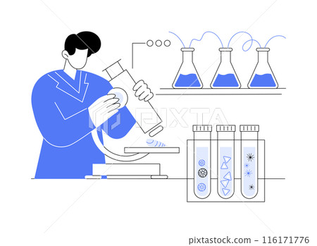Conduct research in marine laboratory abstract concept vector illustration. Conduct research in marine laboratory abstract concept vector illustration. 116171776