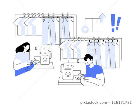 Overproduction abstract concept vector illustration. 116171781