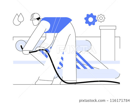 Solar water heater abstract concept vector illustration. Solar water heater abstract concept vector illustration. 116171784