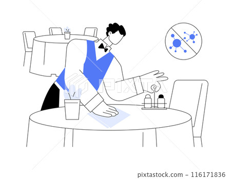 Hygiene standards abstract concept vector illustration. 116171836