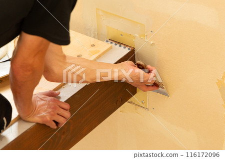 Residential wallpaper craftsman 116172096