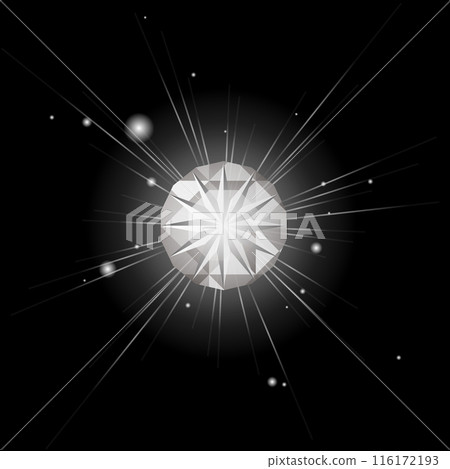 Shining diamond illustration material Shining diamond illustration material 116172193