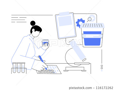 Urinalysis abstract concept vector illustration. 116172262