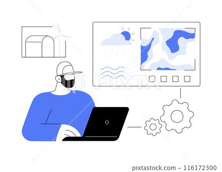Climate Monitoring abstract concept vector illustration. 116172300