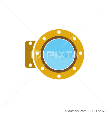 Submarine icon flat design 116172376