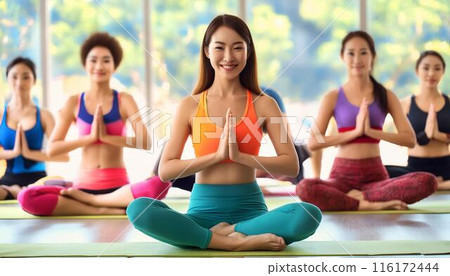 Yoga classroom 116172444
