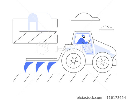 Preparation of soil abstract concept vector illustration. 116172634