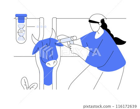 Cattle hormones abstract concept vector illustration. Cattle hormones abstract concept vector illustration. 116172639