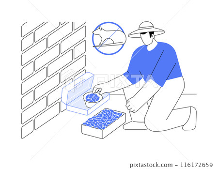 Rodenticides abstract concept vector illustration. 116172659