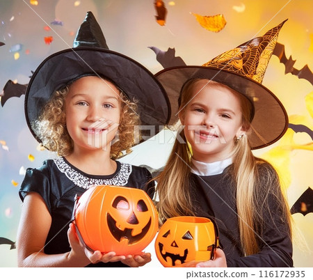 Halloween and kids 116172935