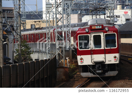 [B] Kintetsu Kyoto Line/Kintetsu Kashihara Line 8800 series train (Express: Kyoto ⇔ Kashihara Jingu-mae) 116172955