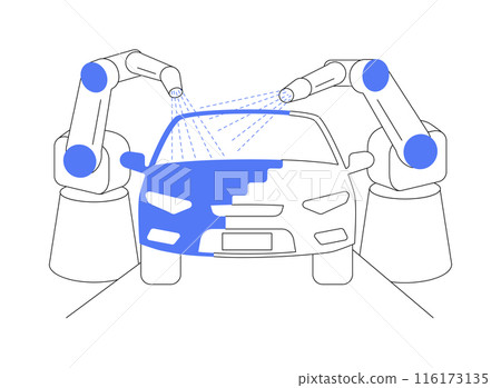 Paint shop abstract concept vector illustration. Paint shop abstract concept vector illustration. 116173135