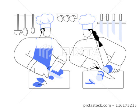 Sous chef abstract concept vector illustration. Sous chef abstract concept vector illustration. 116173213