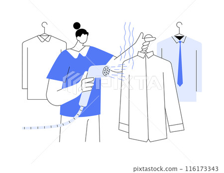Laundry service abstract concept vector illustration. 116173343